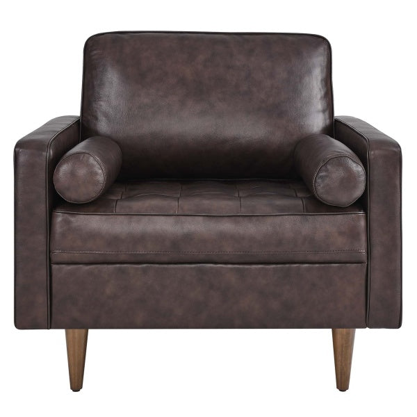 Valour Leather Armchair By Modway