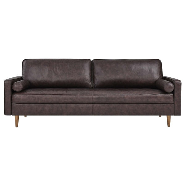 Valour 88" Leather Sofa By Modway
