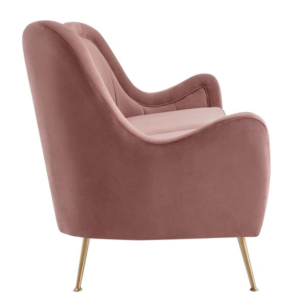 Cheshire Channel Tufted Performance Velvet Sofa By Modway