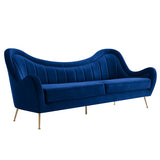 Cheshire Channel Tufted Performance Velvet Sofa By Modway