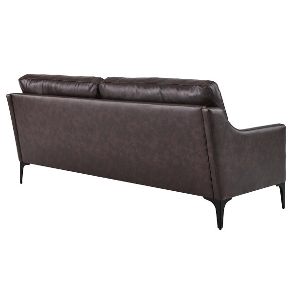 Corland Leather Sofa By Modway