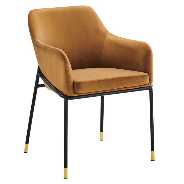 Jovi Performance Velvet Dining Armchair Set of 2 By Modway