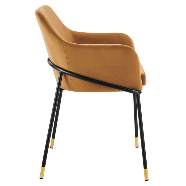 Jovi Performance Velvet Dining Armchair Set of 2 By Modway