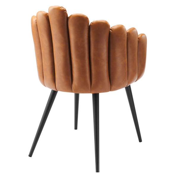 Vanguard Vegan Leather Dining Chair Set of 2 By Modway
