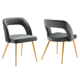Marciano Performance Velvet Dining Chair Set of 2 By Modway