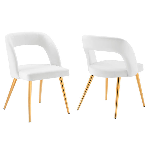 Marciano Performance Velvet Dining Chair Set of 2 By Modway