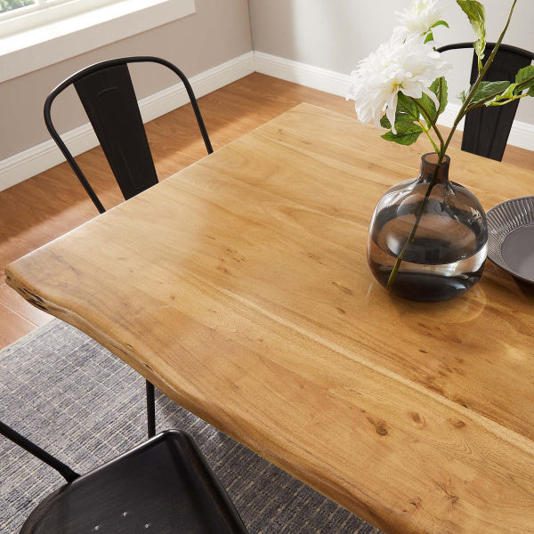 Ardor 60" Live Edge Acacia Wood Dining Table By Modway