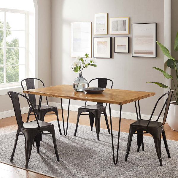 Ardor 60" Live Edge Acacia Wood Dining Table By Modway