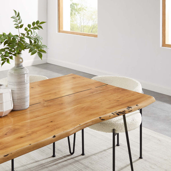 Ardor 74" Live Edge Acacia Wood Dining Table By Modway