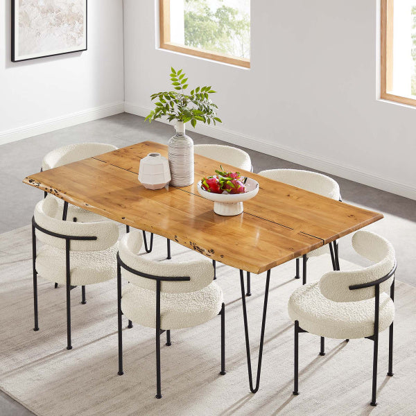 Ardor 74" Live Edge Acacia Wood Dining Table By Modway