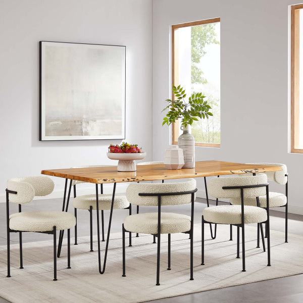Ardor 74" Live Edge Acacia Wood Dining Table By Modway