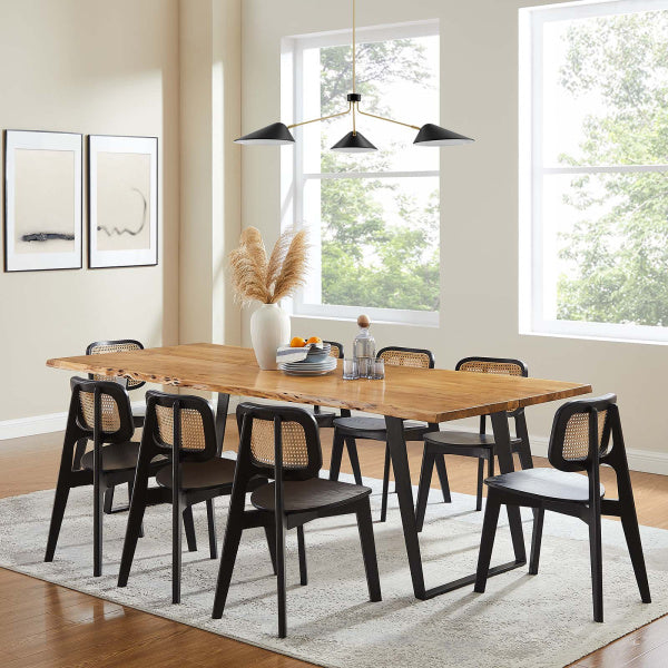 Viggo 96" Live Edge Acacia Wood Dining Table By Modway
