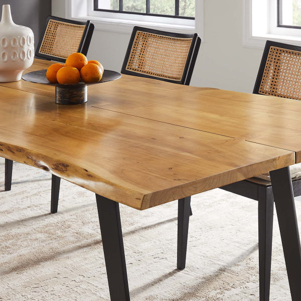 Viggo 96" Live Edge Acacia Wood Dining Table By Modway