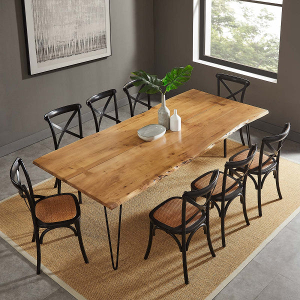Ardor 96" Live Edge Acacia Wood Dining Table By Modway