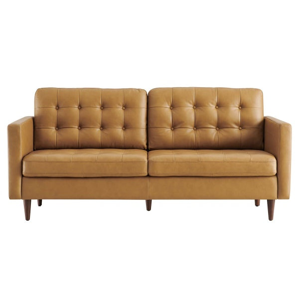 Exalt Tufted Vegan Leather Sofa By Modway