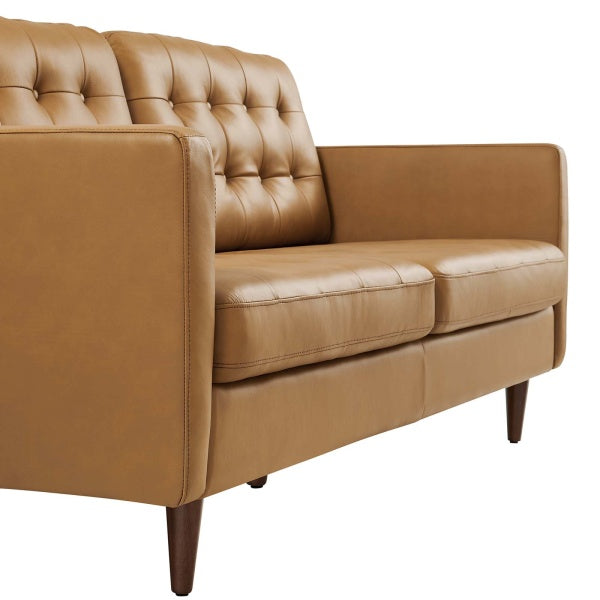 Exalt Tufted Vegan Leather Sofa By Modway