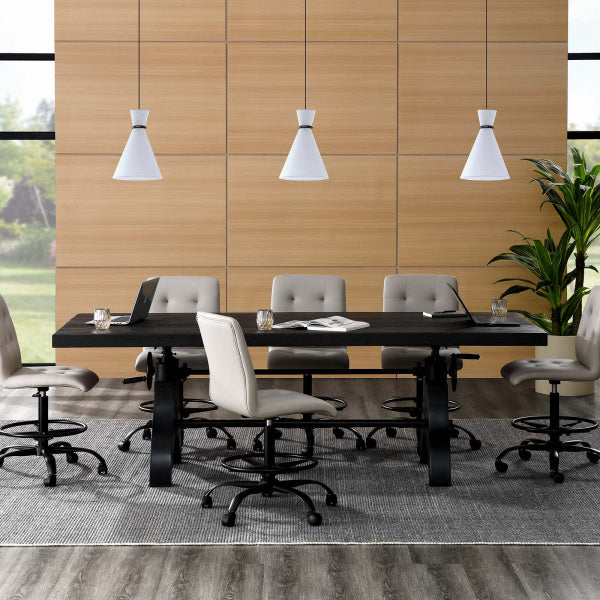 Genuine 96" Adjustable Height Dining and Conference Table By Modway