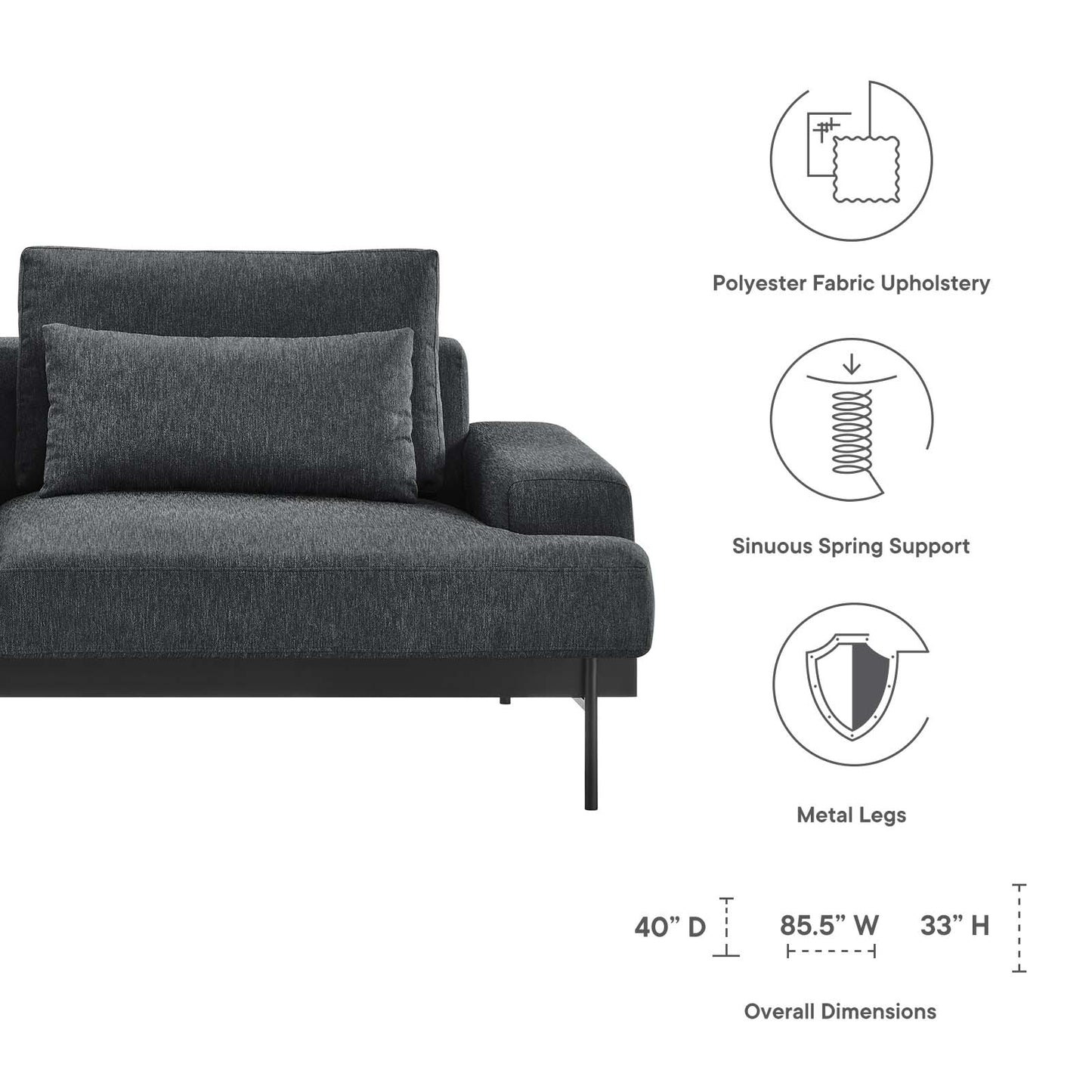 Proximity Upholstered Fabric Sofa By Modway