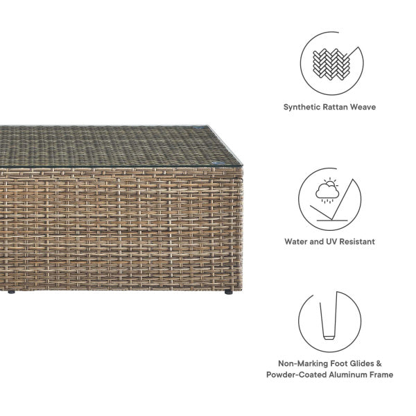 Convene Outdoor Patio Outdoor Patio Coffee Table By Modway
