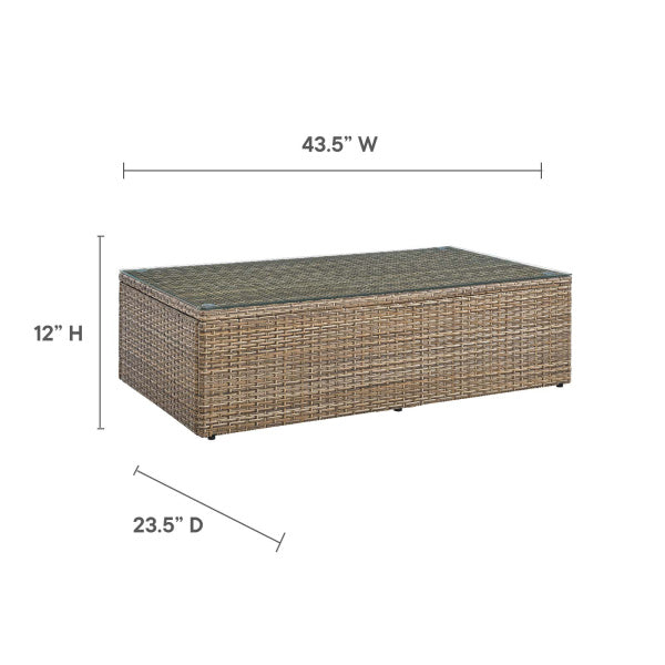 Convene Outdoor Patio Outdoor Patio Coffee Table By Modway