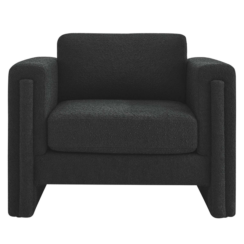 Visible Boucle Fabric Armchair By Modway
