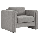 Visible Boucle Fabric Armchair By Modway