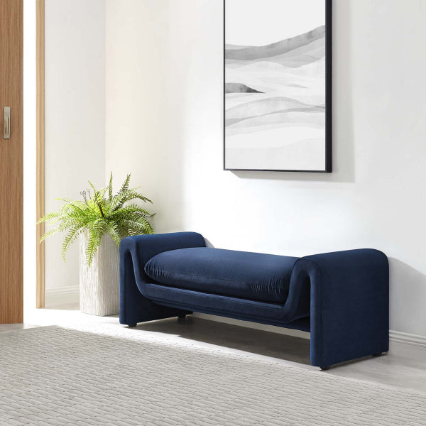 Waverly Performance Velvet Bench By Modway