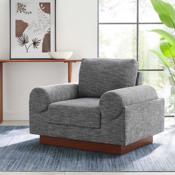 Oasis Upholstered Fabric Armchair By Modway