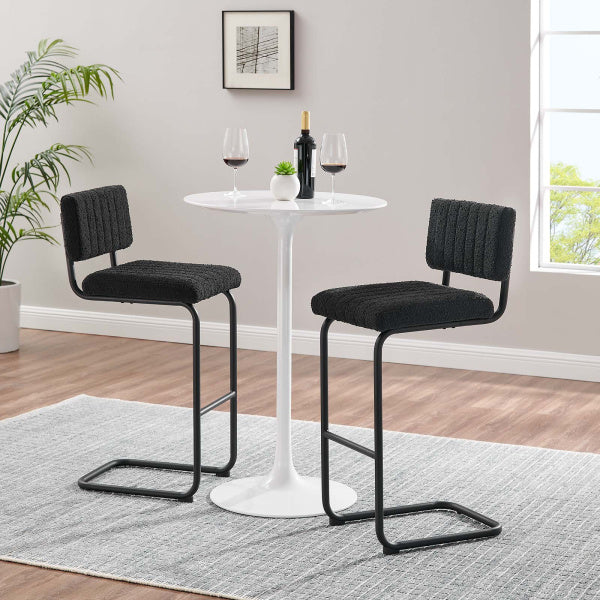 Parity Boucle Bar Stools - Set of 2 By Modway