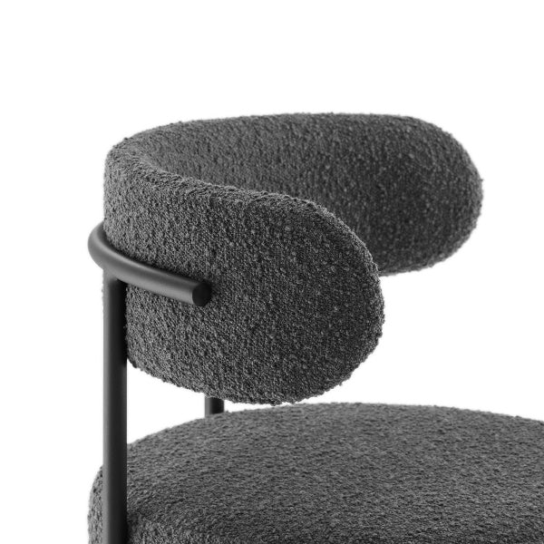 Albie Boucle Fabric Counter Stools - Set of 2 By Modway