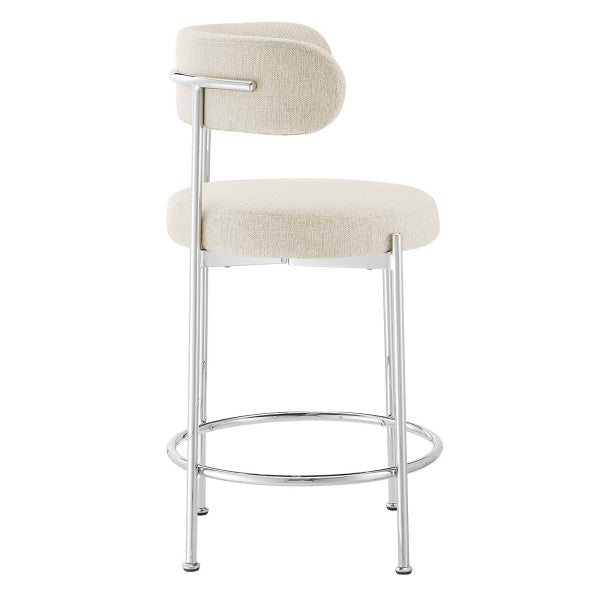 Albie Fabric Counter Stools - Set of 2 By Modway