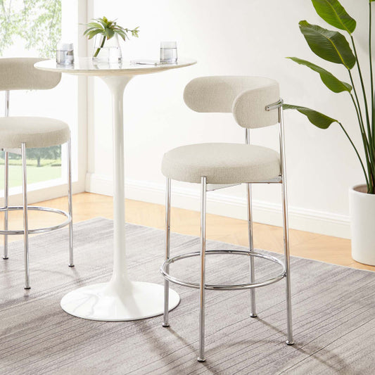 Albie Fabric Bar Stools - Set of 2 By Modway