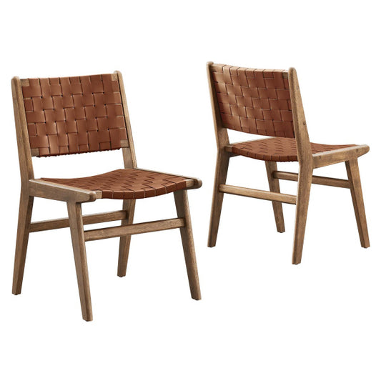 Saorise Wood Dining Side Chair - Set of 2 By Modway