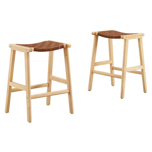 Saorise Wood Counter Stool - Set of 2 By Modway