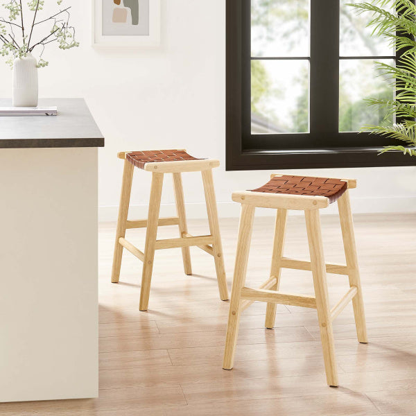 Saorise Wood Counter Stool - Set of 2 By Modway