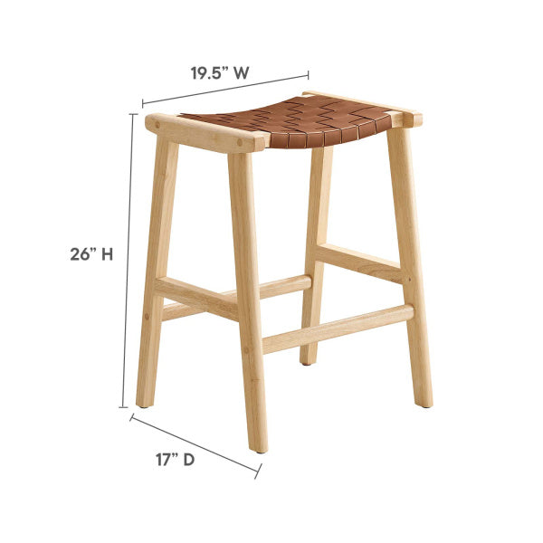 Saorise Wood Counter Stool - Set of 2 By Modway