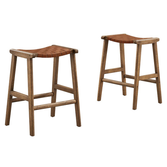 Saorise Wood Counter Stool - Set of 2 By Modway