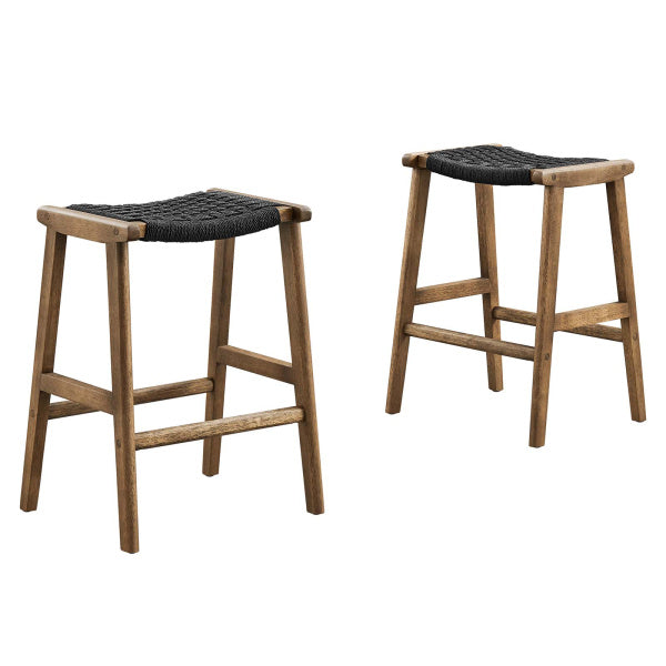Saorise Wood Counter Stool - Set of 2 By Modway