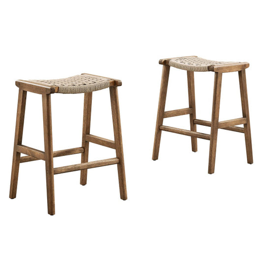 Saorise Wood Counter Stool - Set of 2 By Modway