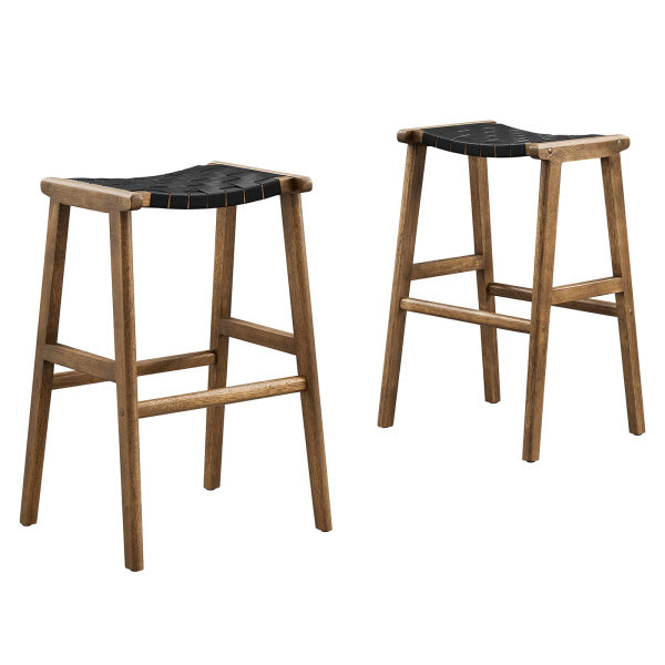 Saorise Wood Bar Stool - Set of 2 By Modway
