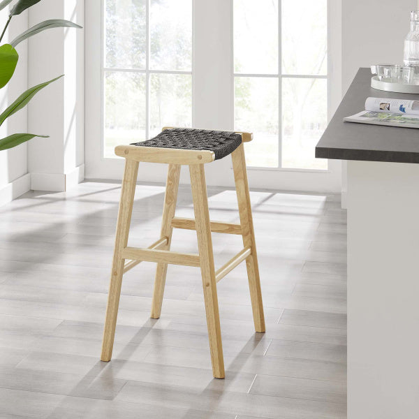 Saorise Wood Bar Stool - Set of 2 By Modway