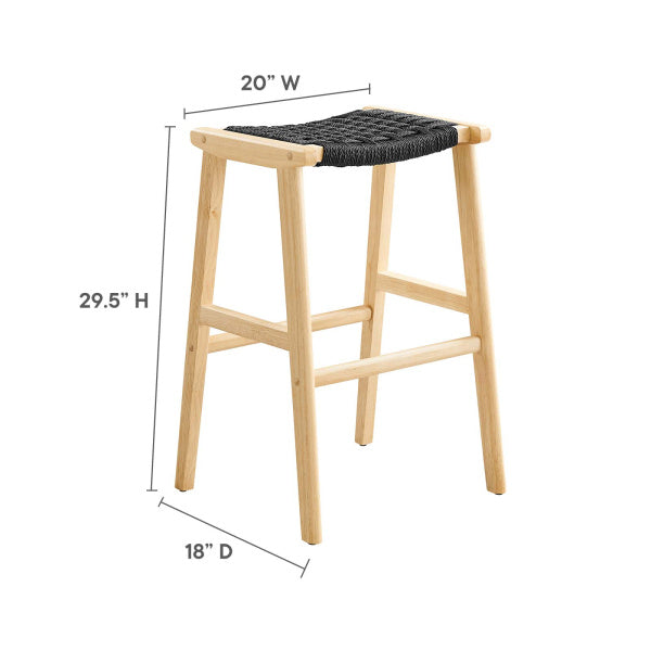 Saorise Wood Bar Stool - Set of 2 By Modway