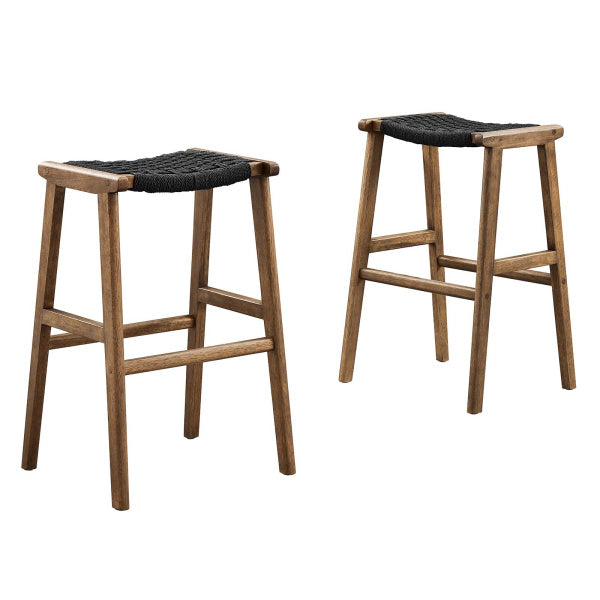 Saorise Wood Bar Stool - Set of 2 By Modway