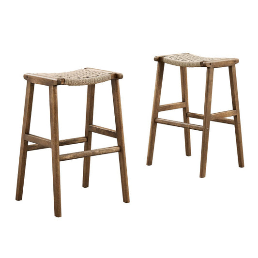 Saorise Wood Bar Stool - Set of 2 By Modway