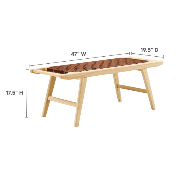Saorise 47" Wood Bench By Modway