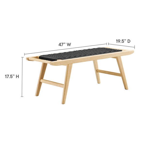Saorise 47" Wood Bench By Modway