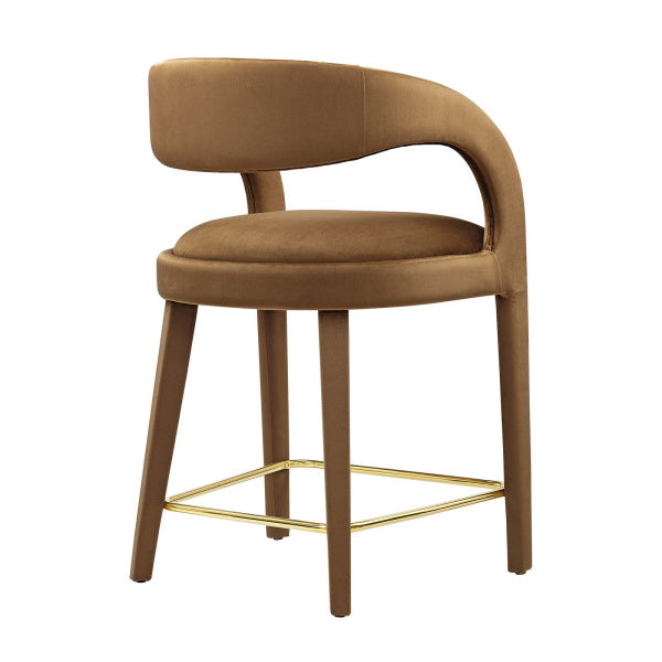Pinnacle Performance Velvet Counter Stool Set of Two By Modway