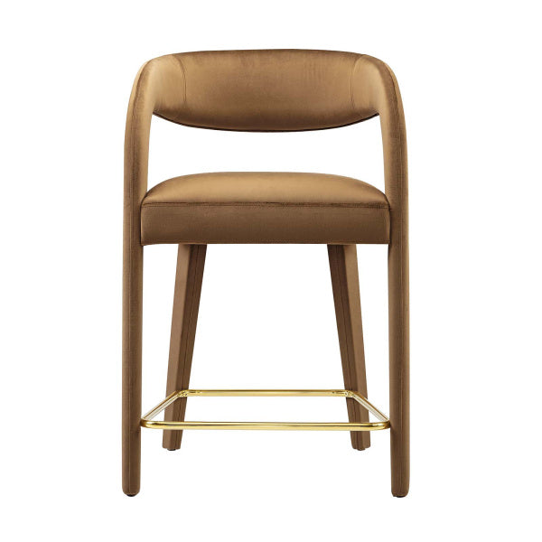 Pinnacle Performance Velvet Counter Stool Set of Two By Modway