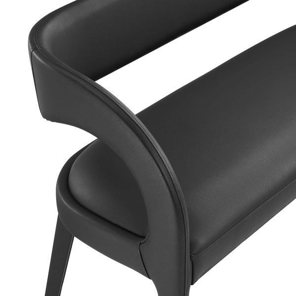 Pinnacle Vegan Leather Accent Bench By Modway