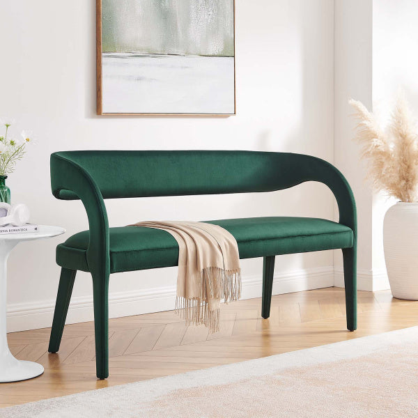 Pinnacle Performance Velvet Accent Bench By Modway
